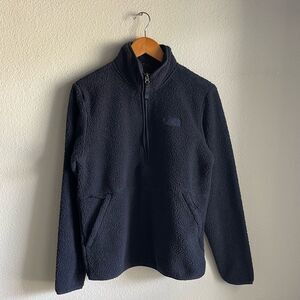 North Face Men’s Dunraven Sherpa 1/4-Zip Jacket in Aviator Navy